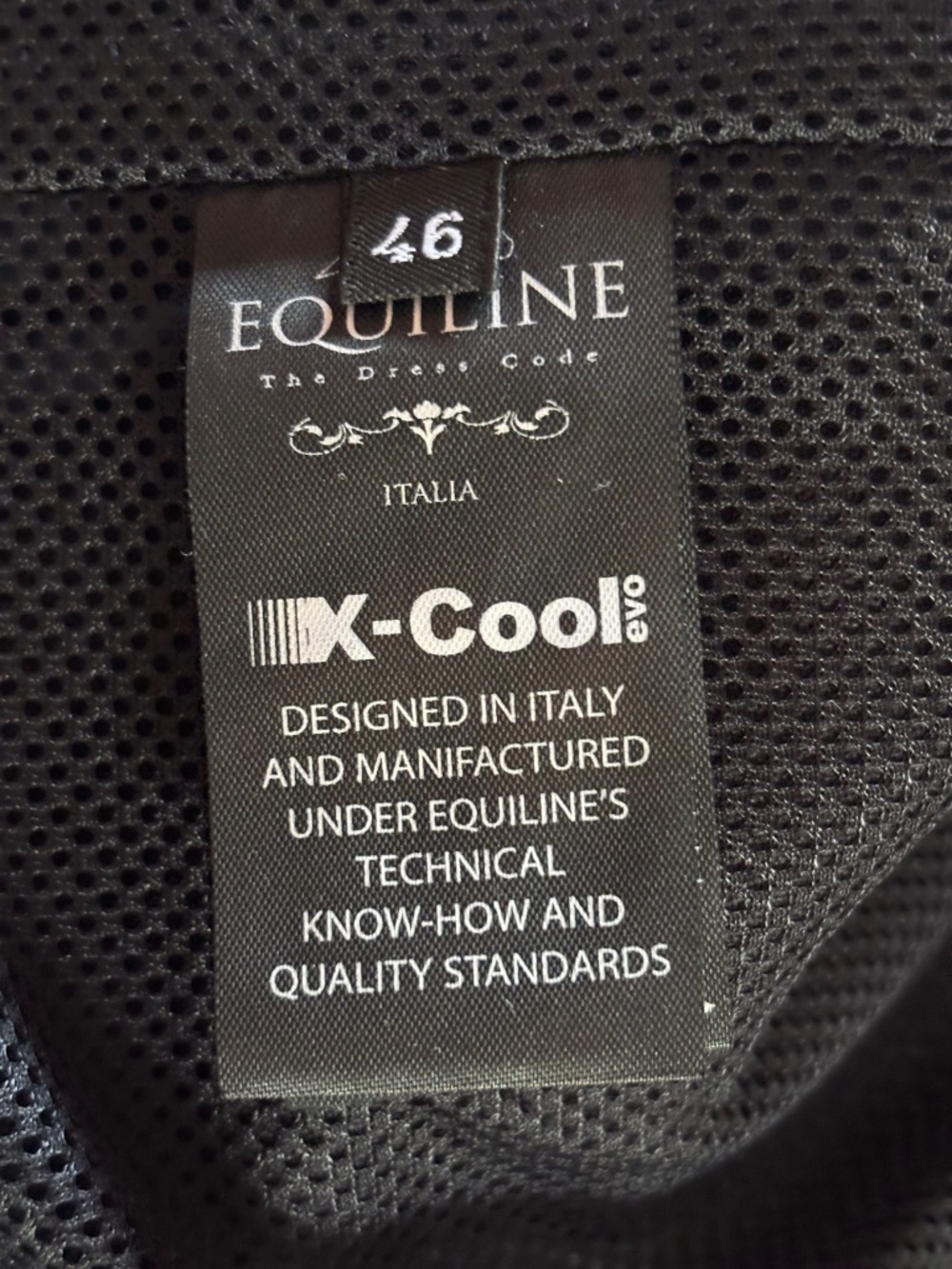 Dark Blue Equiline X-Cool Technical competition Equine Dressage Jacket Size 46 - Picture 5 of 9